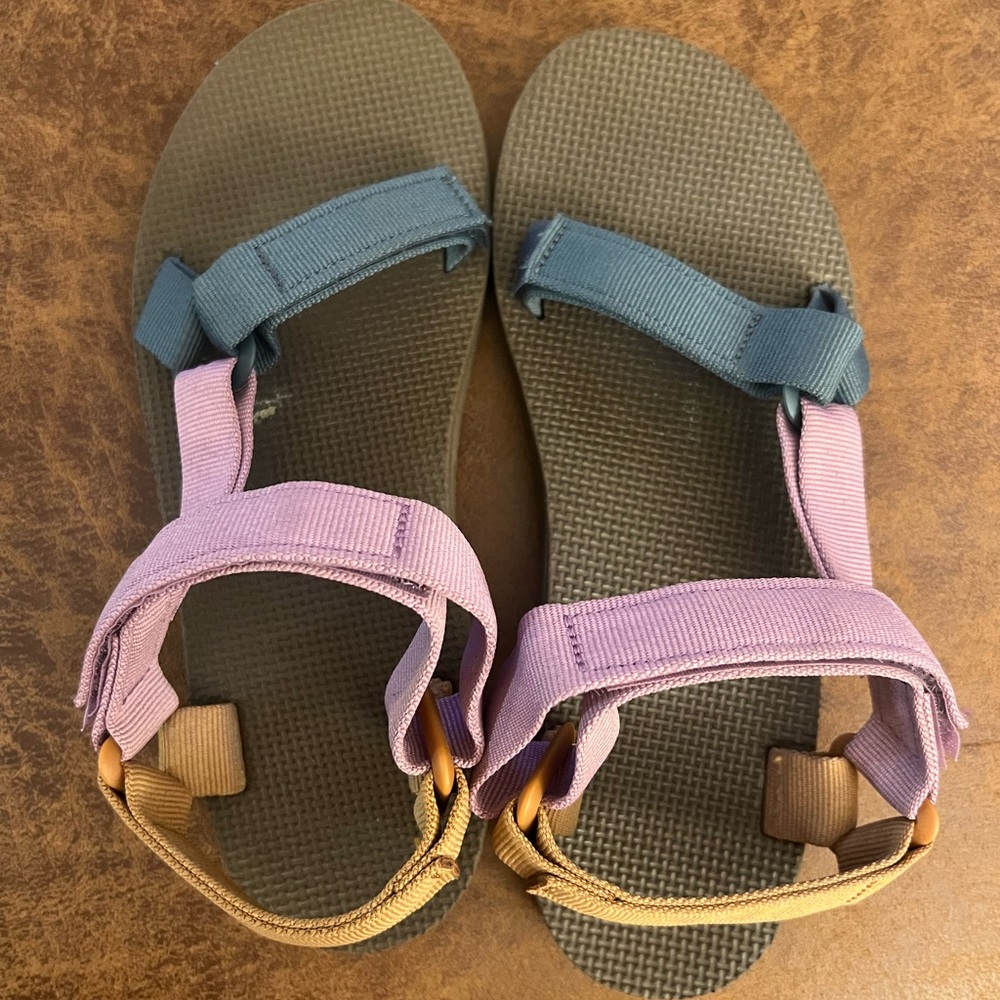 Teva Colorful Velcro Sandals W8